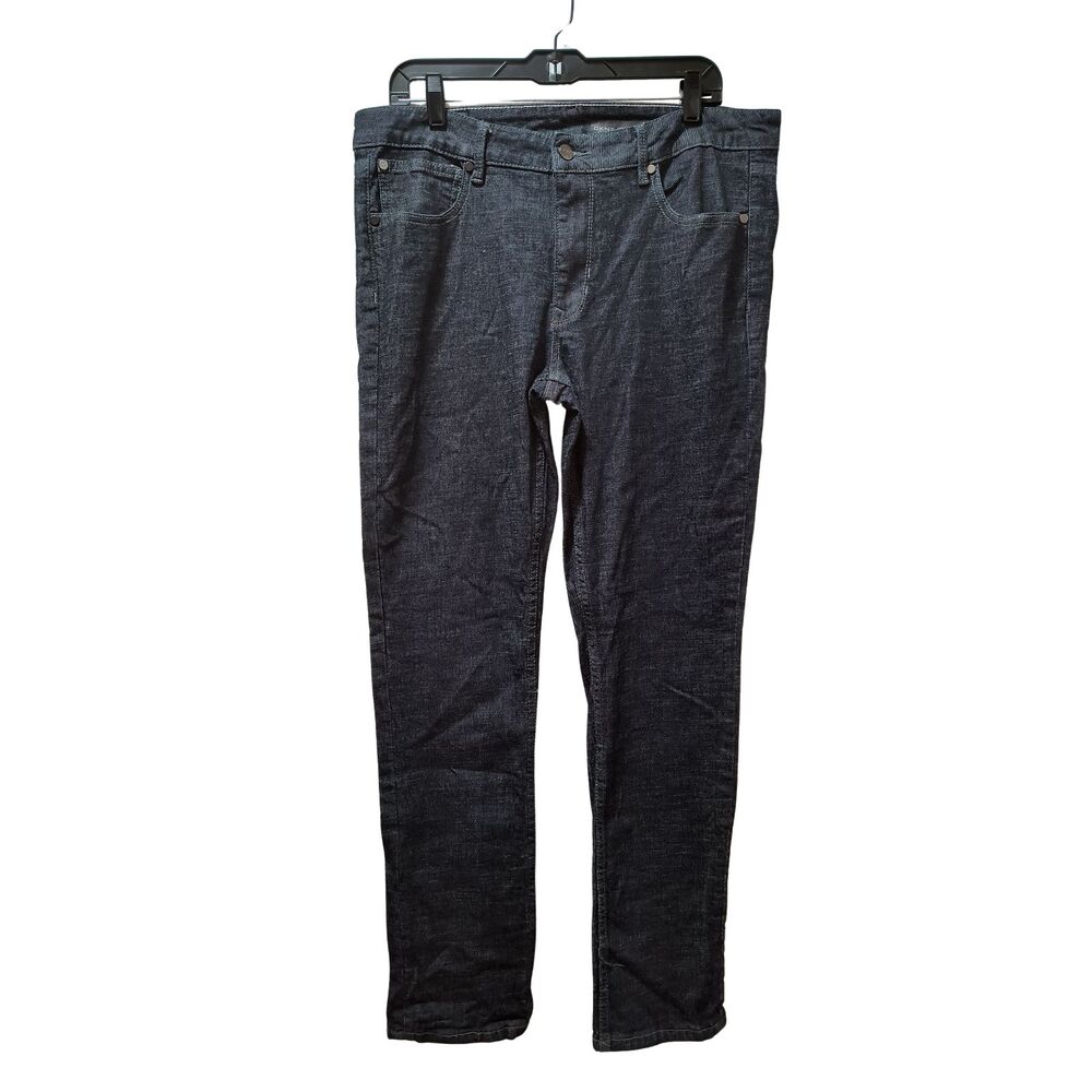 DKNY Bedford Slim Straight Jeans Men’s 34x31 Black Stretch Denim